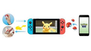 Conexión entre el dispositivo Nintendo Switch y el juego Pokémon Go