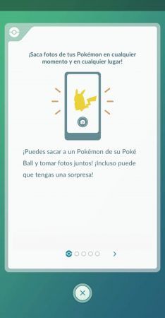 Primer paso del proceso Go Snapshot en Pokémon Go