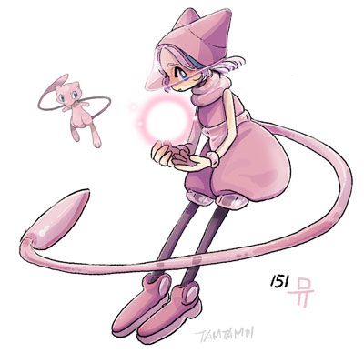 Mew en versión humana